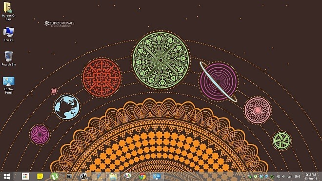 Zune Elements Theme for Windows 8.1