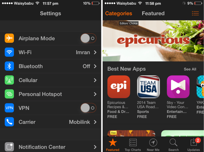 eclipse system wide night dark mode ios 7