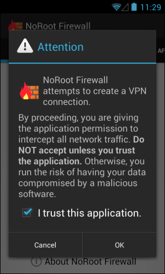 NoRoot Firewall_Accept