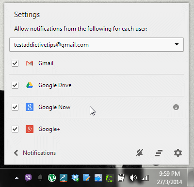 Отключить Google Now для Chrome