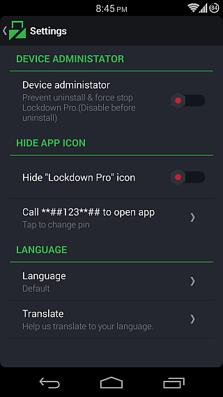 Lockdown Pro for Android 06 Lockdown Pro for Android 06