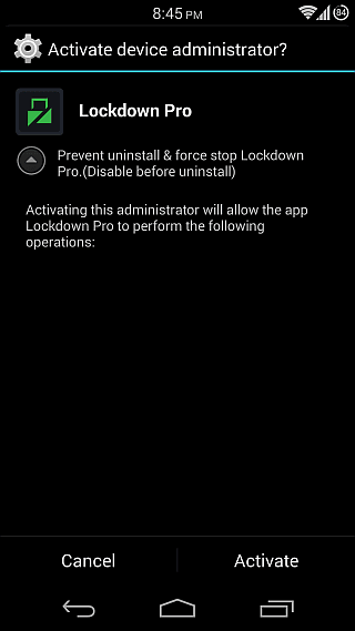 Lockdown Pro for Android 07 Lockdown Pro for Android 07