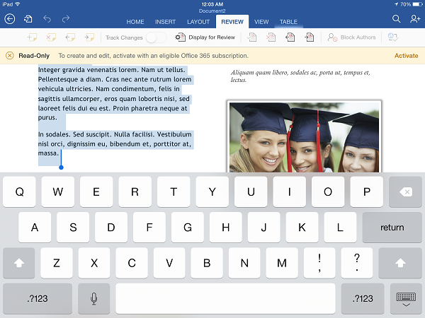 Microsoft Word for Ipad (1) Microsoft Word for Ipad (1)
