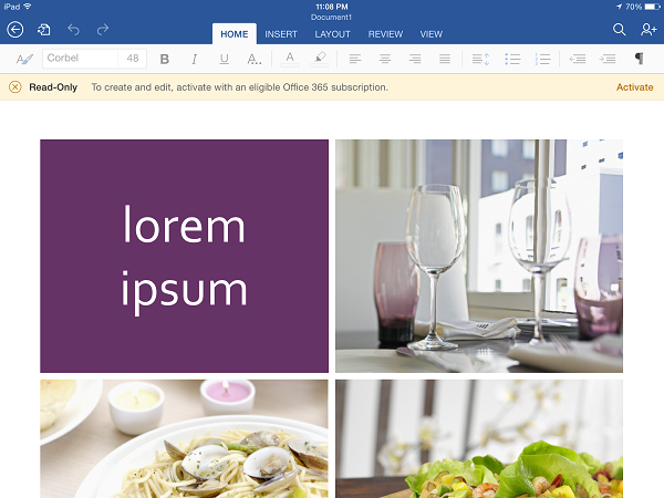 Microsoft Word for Ipad (3) Microsoft Word for Ipad (3)