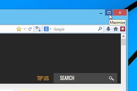 Maximize Button Maximize Button