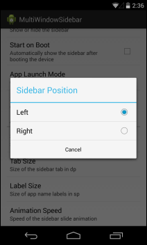 MultiWindow Sidebar_Position MultiWindow Sidebar_Position