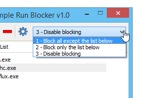 Simple Run Blocker Type Simple Run Blocker Type