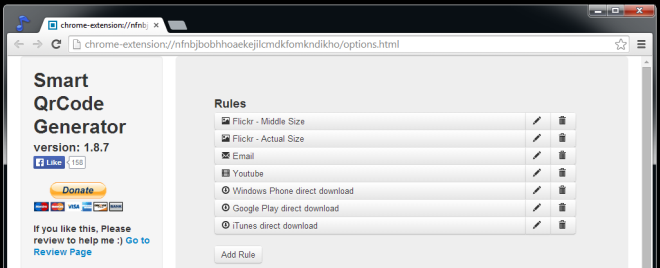Smart QrCode Generator options