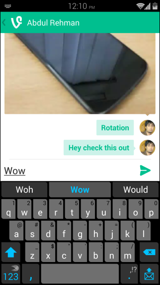 Vine messages_Type Message Vine messages_Type Message