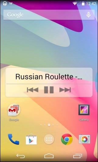 Floating widget