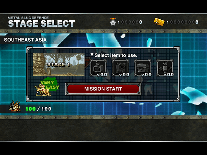 Metal Slug Defense - Stage Select