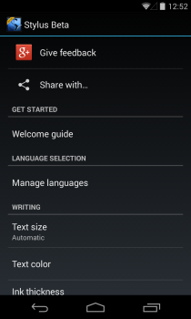 MyScript Stylus_Settings MyScript Stylus_Settings