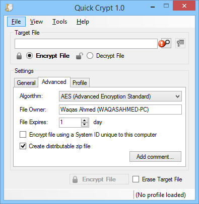 Quick Crypt: Encrypt Files And Set Schedule A Delete Date For Them