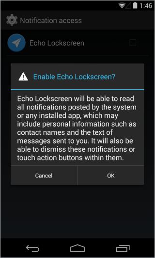 Echo Lockscreen_Enable Echo Lockscreen_Enable