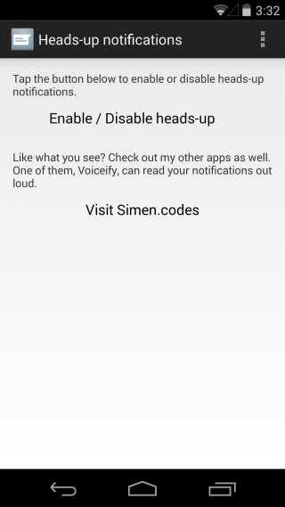 Heads-up notifications