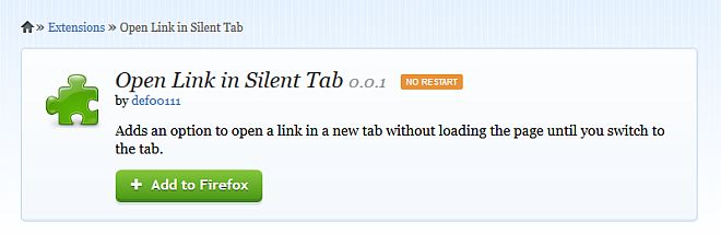 Silent Tab __ Add-ons for Firefox Silent Tab __ Add-ons for Firefox