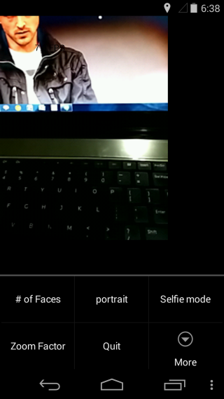 Smart Selfie change settings