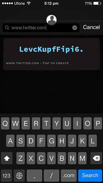 Master Password - Generated