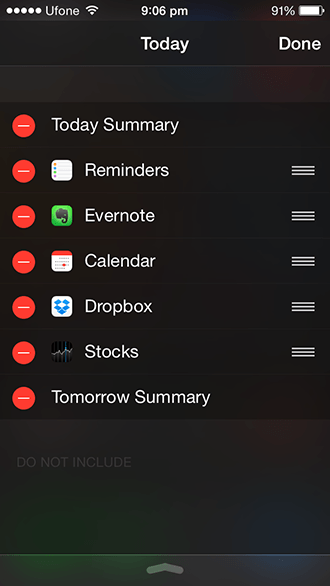 iOS 8 Widget - All