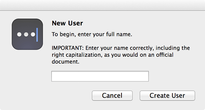 Master Password - New User