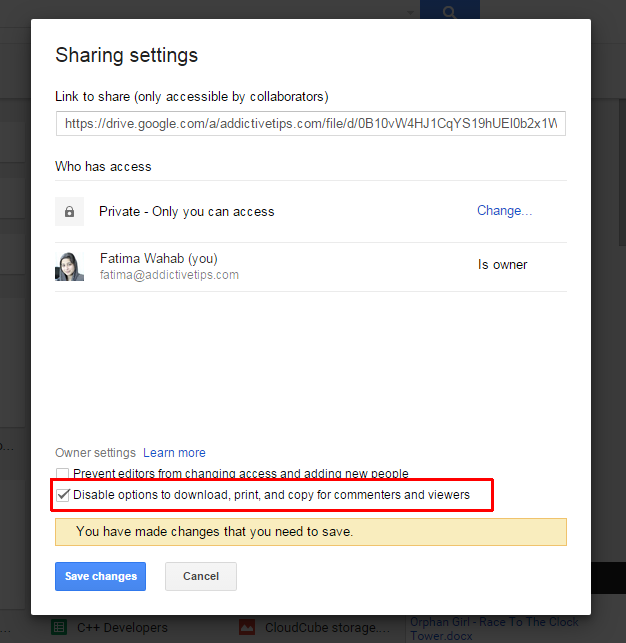 How To Disable Download For Files Shared From Google Drive