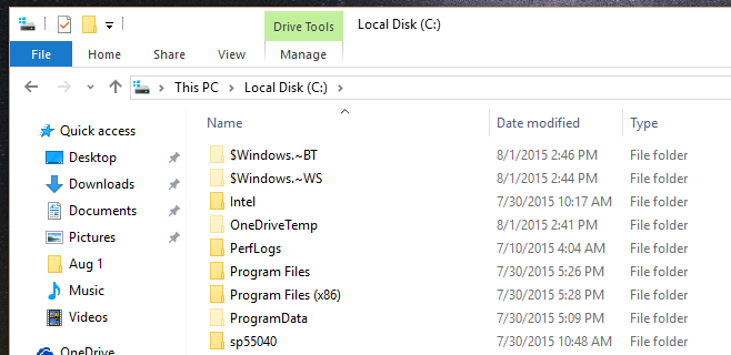 Downloading Windows 10 upgrade files in Media Creation Tool