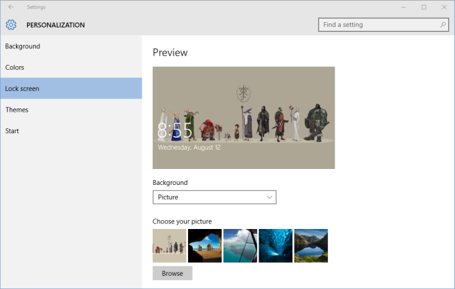How To Change The Lock Screen Background In Windows 10 How To Change The Lock Screen Background In Windows 10