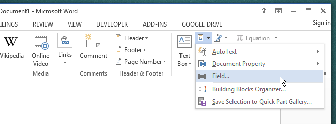 create custom header in microsoft word