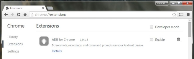 chrome-dev-mode