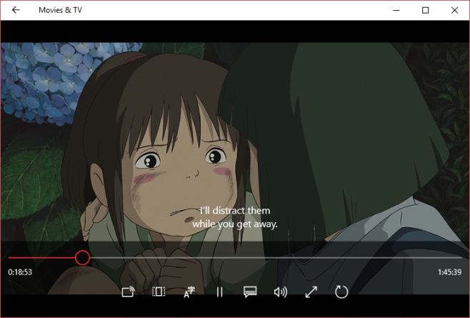 Switch Audio Tracks Load External Subtitles In Movies Tv App On Windows 10