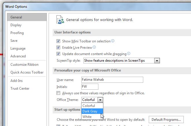 office 2016 theme