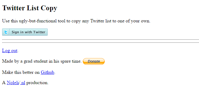 Twitter List Copy