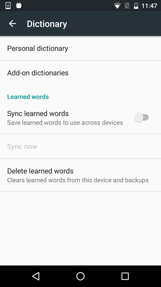android-sync-dictionary