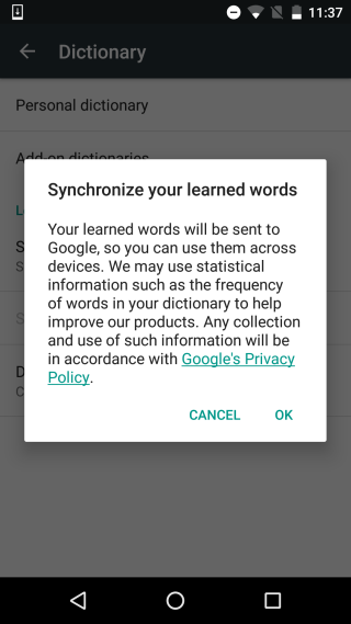 sync-dictionary