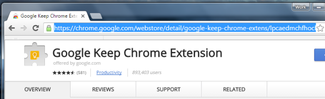 chrome web store link