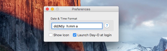 day o format