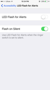 Led Alert Screen How To Enable LED Flash Alerts Only When Your iPhone Is Silent