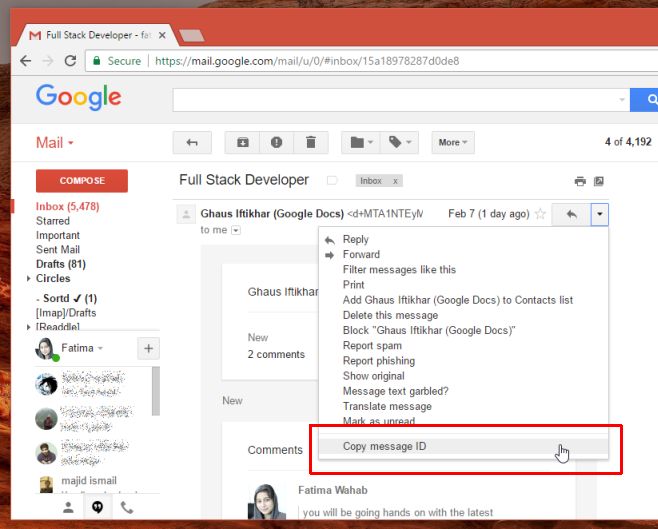mail message id
