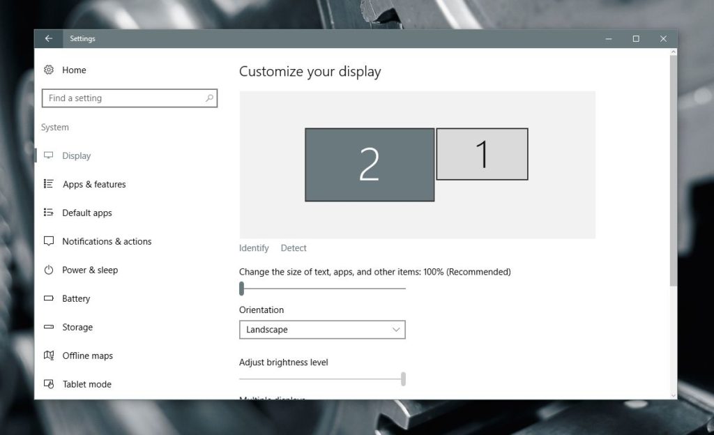 Different Resolutions for Multiple Monitors on Windows 10