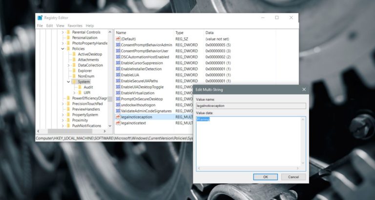 How To Add A Custom Lock Screen Message In Windows 10