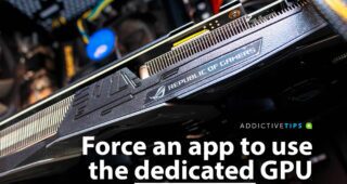 Force an app to use the dedicated GPU