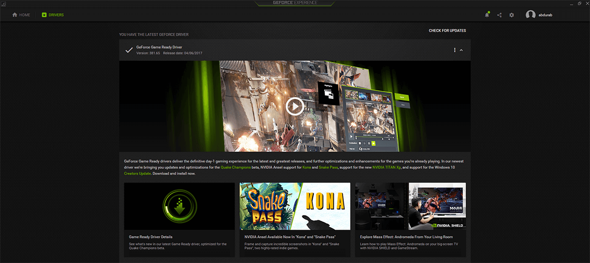 Nvidia geforce experience can
