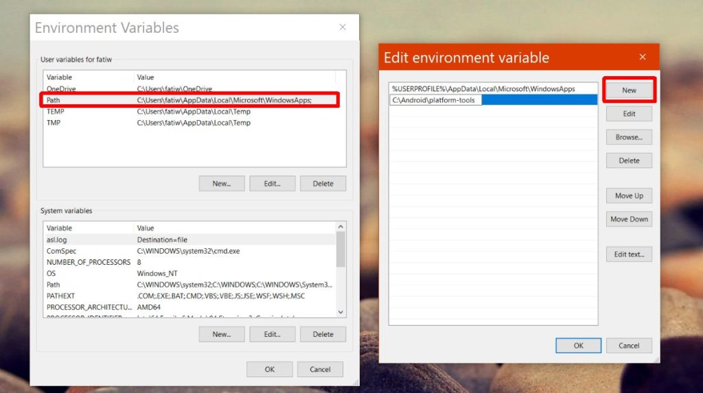 Windows edit environment variable. Edit the System environment variables на русском. Edit environment variables for your account.