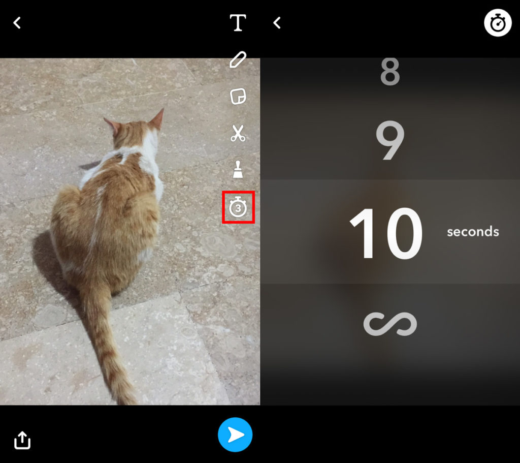 Select How Long Your Snaps Are Visible In Snapchat