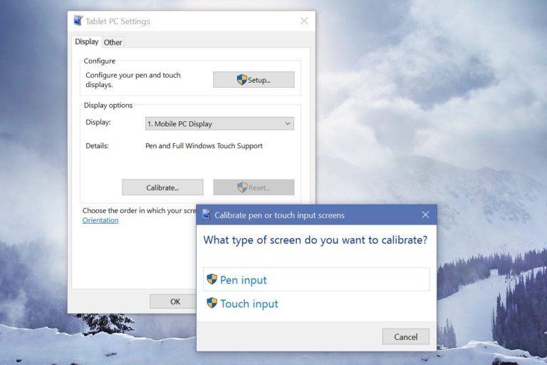 How To Calibrate The Touch Screen On Windows 10