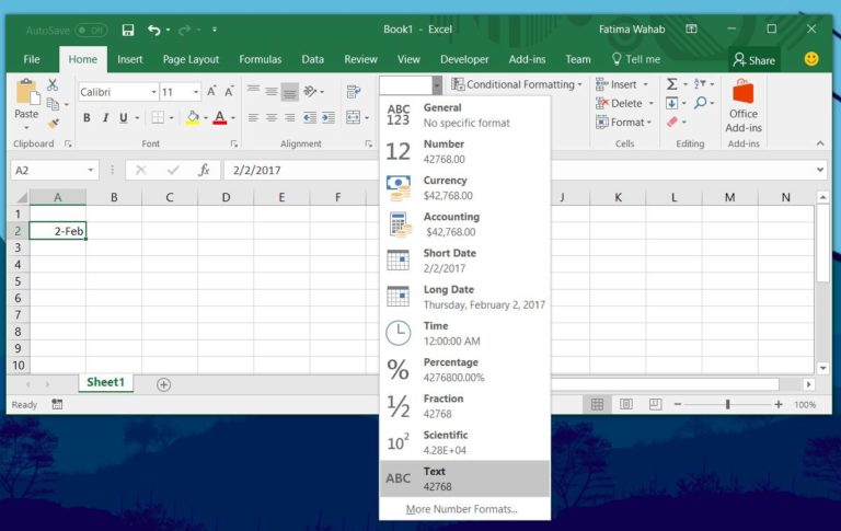 How to stop numbers converting to date in ms excel