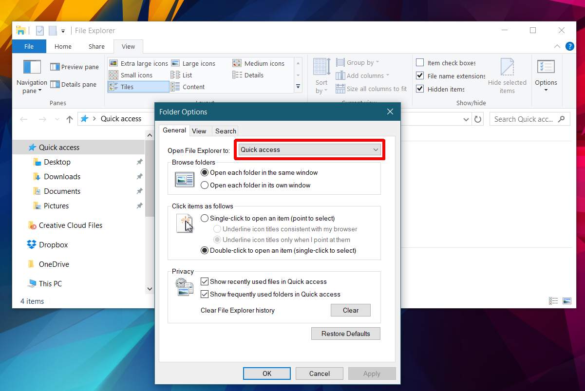 cannot open file explorer windows 10