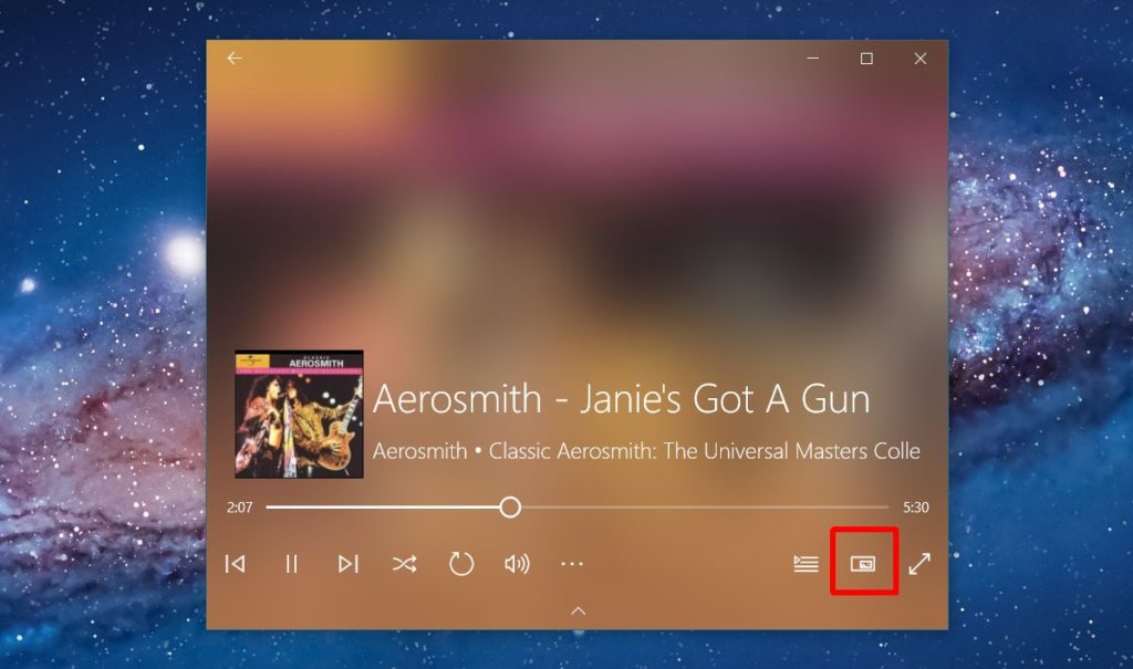 How To Switch To The Groove Mini Player In Windows 10