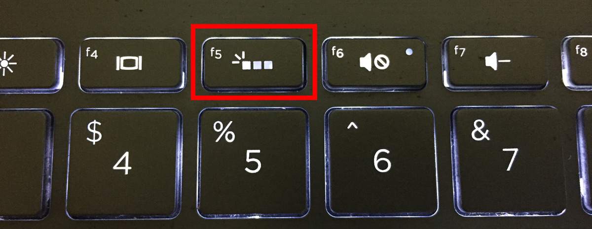Keyboard make up to how light windows 7