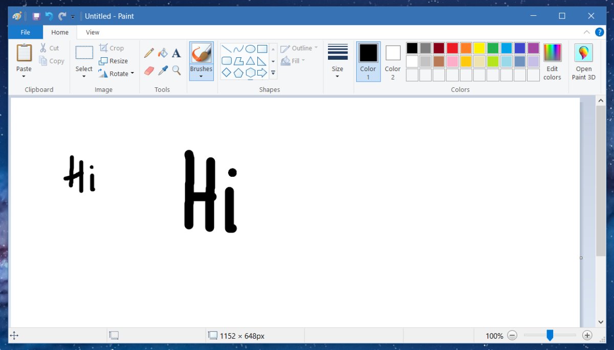 How To Get Custom Brush Sizes In MS Paint